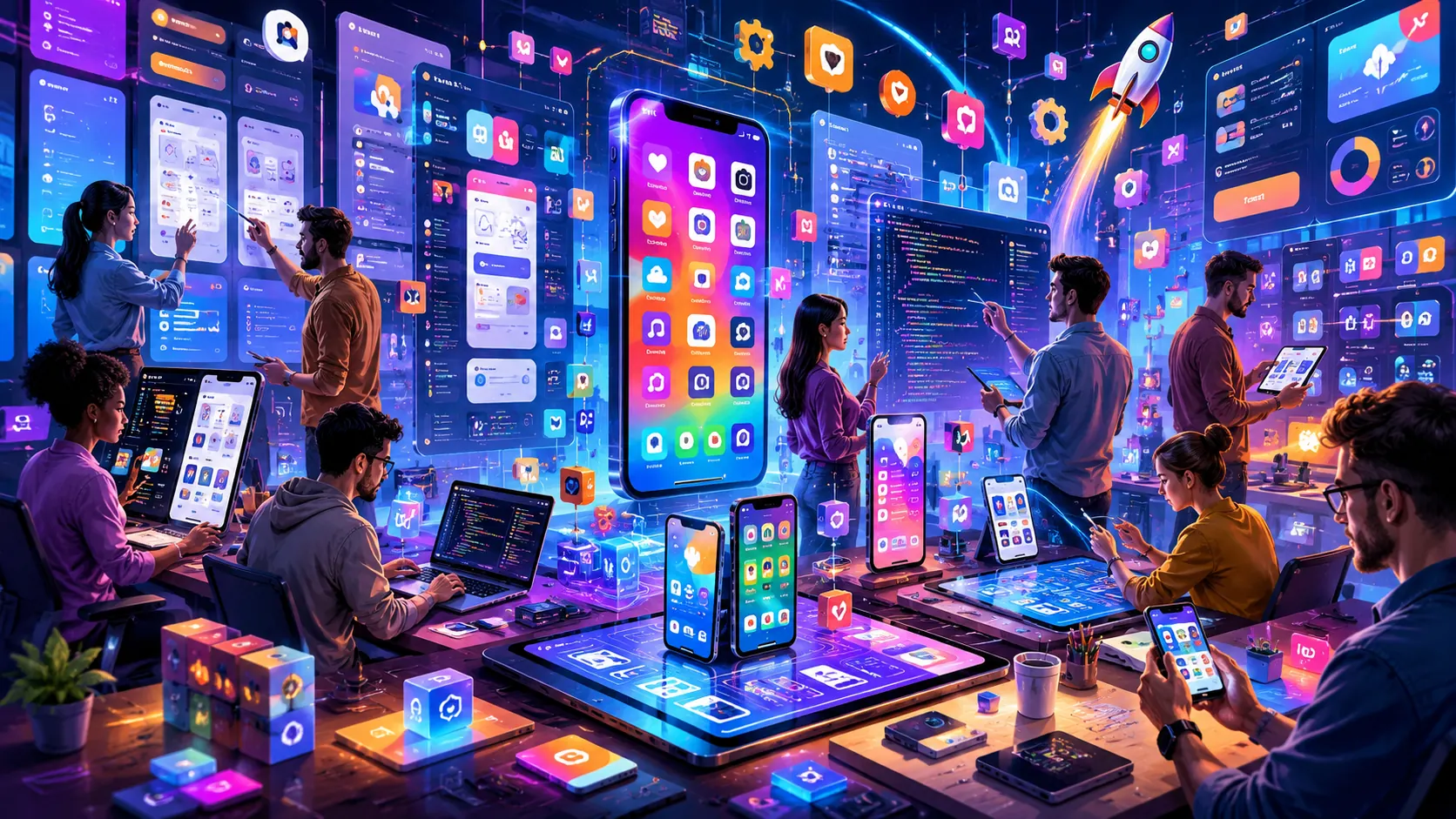 Creative mobile app ecosystem and engineering team